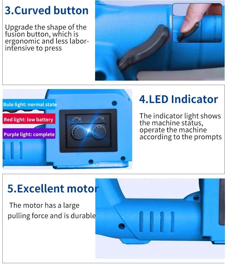 Portable Bundler Banding Machine Baler Packer Manual Steel Band Strapping Tool